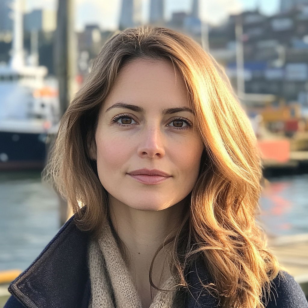 A woman standing at the docks | Source: Midjourney