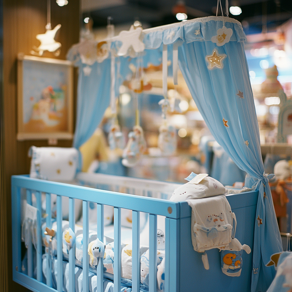 A baby boy's crib | Source: Midjourney