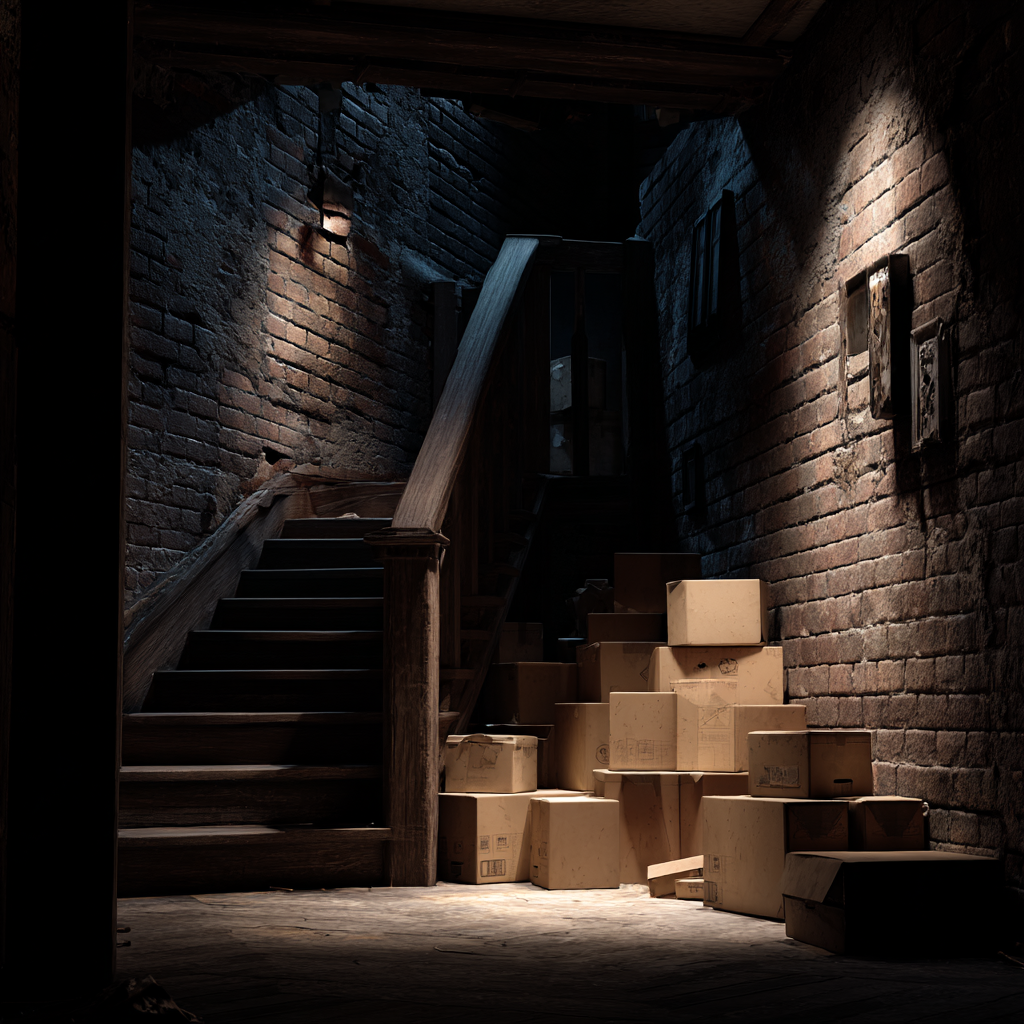 A basement with a brick wall | Source: Midjourney