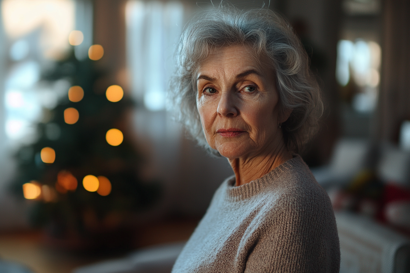 A woman standing in a living room | Source: Midjourney
