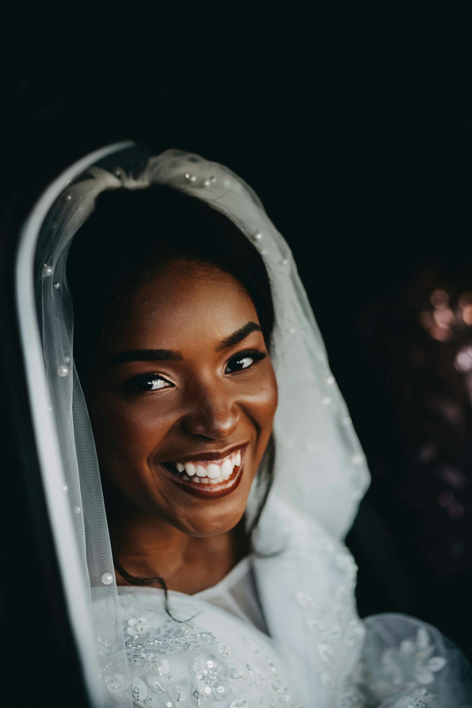 A bride smiling at someone | Source: Pexels