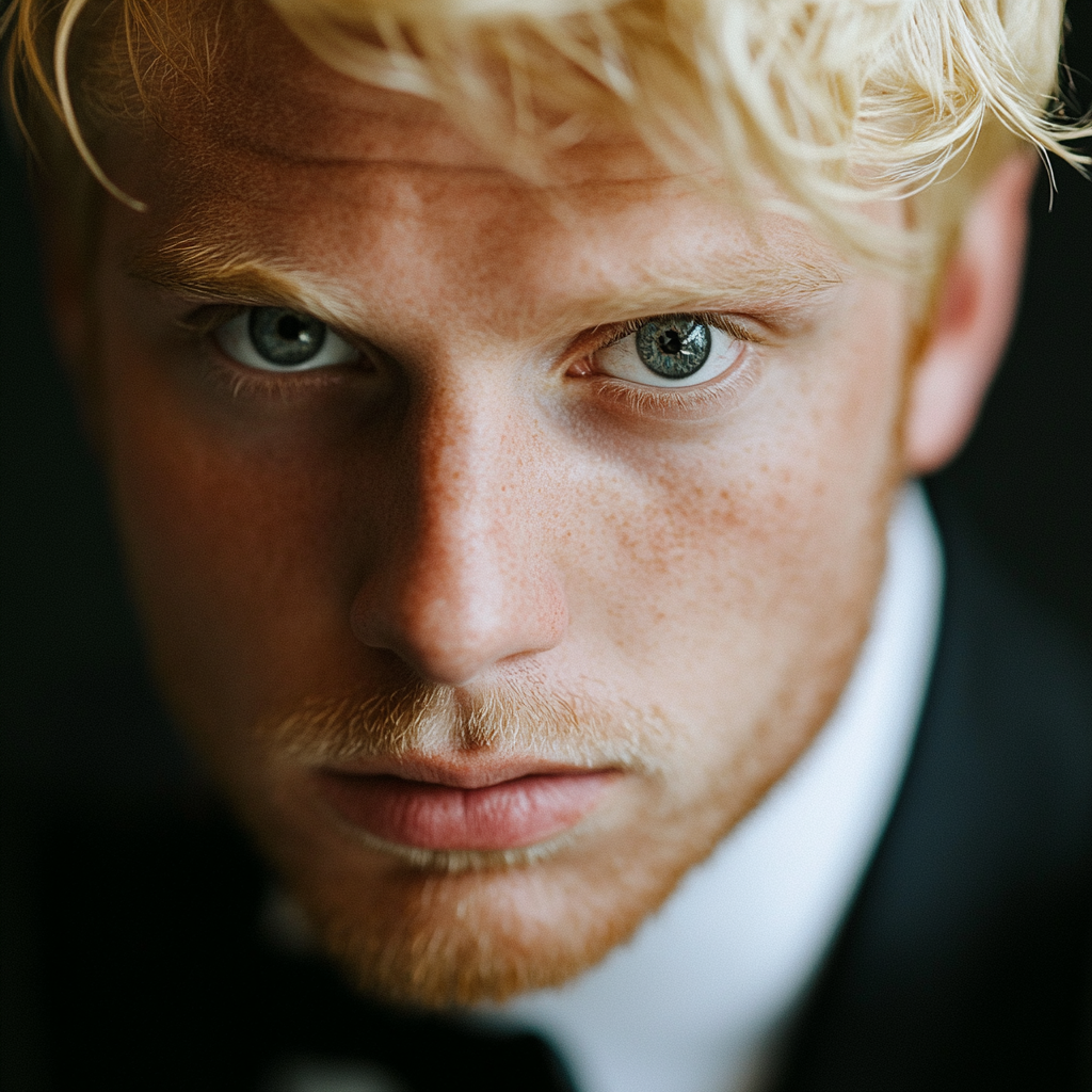 Close up of a man's face | Source: Midjourney