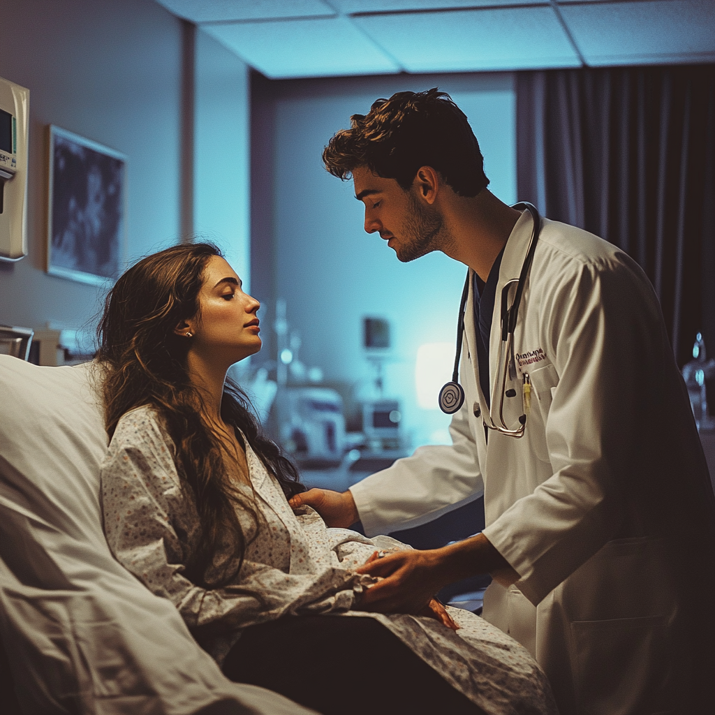 Doctor attending to a patient | Source: Midjourney