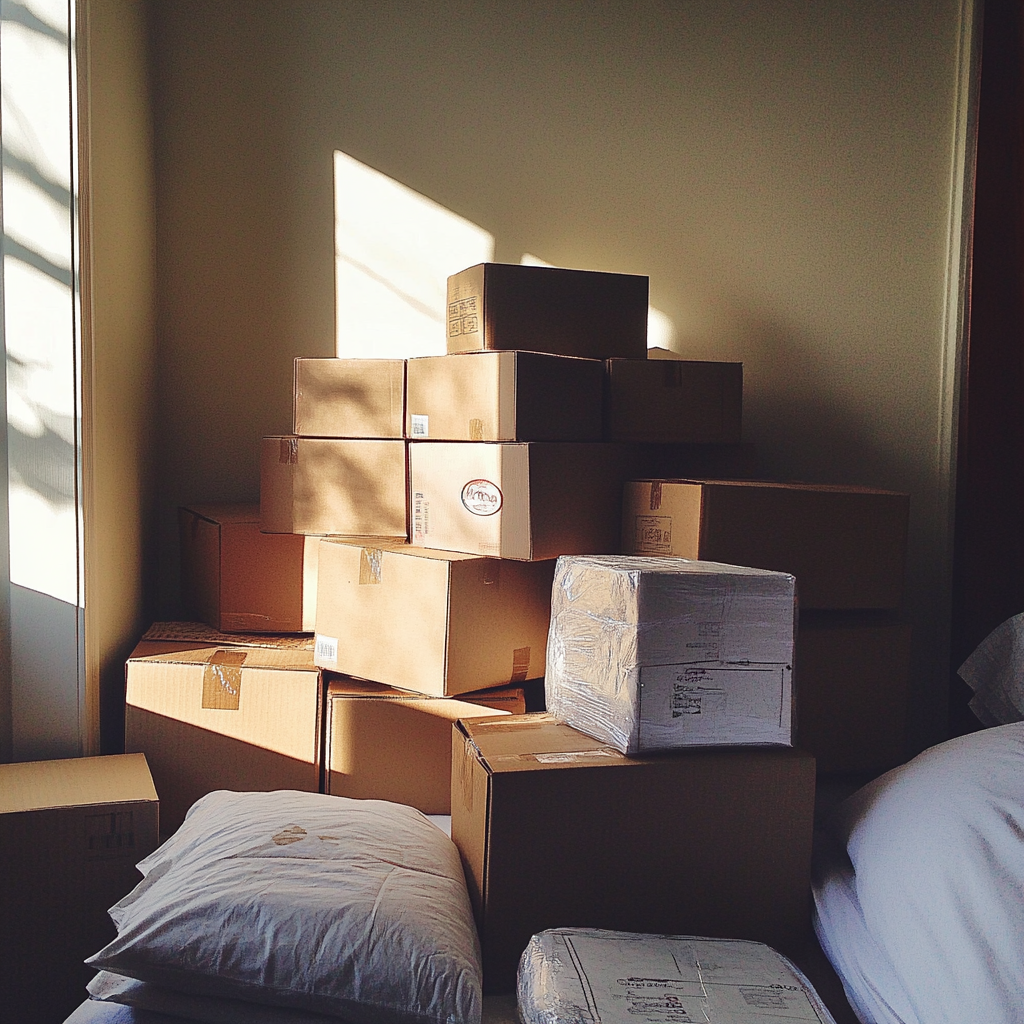 Boxes in a room | Source: Midjourney