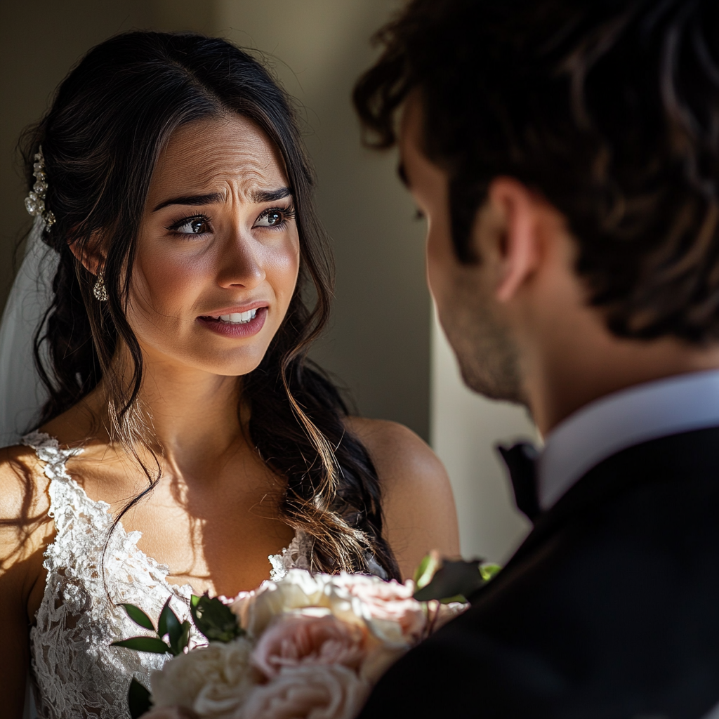 Bride and groom having a fight | Source: Midjourney