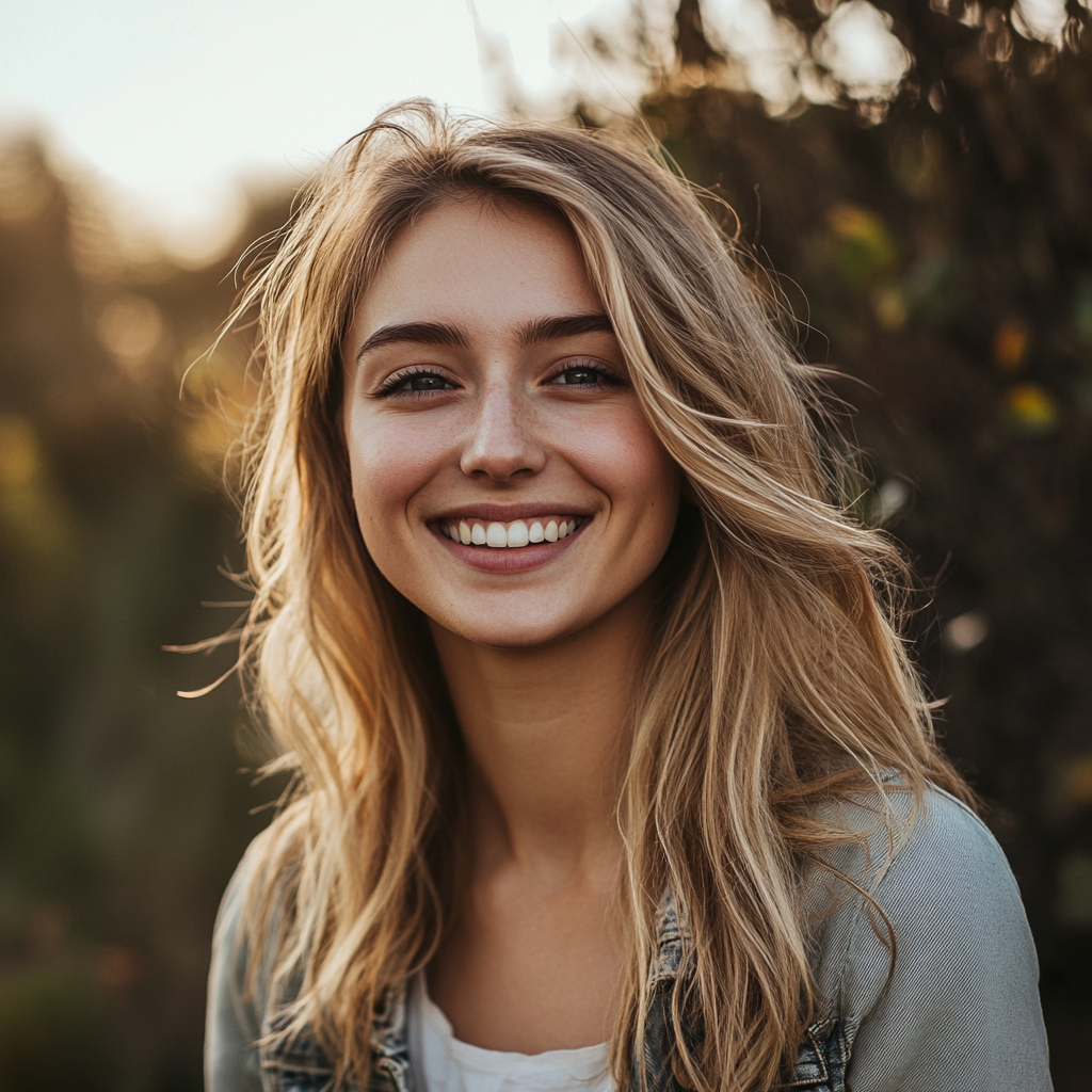 A woman smiling | Source: Midjourney