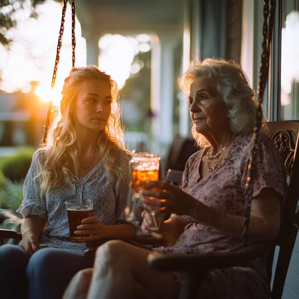 A mother and daughter hanging out | Source: Midjourney