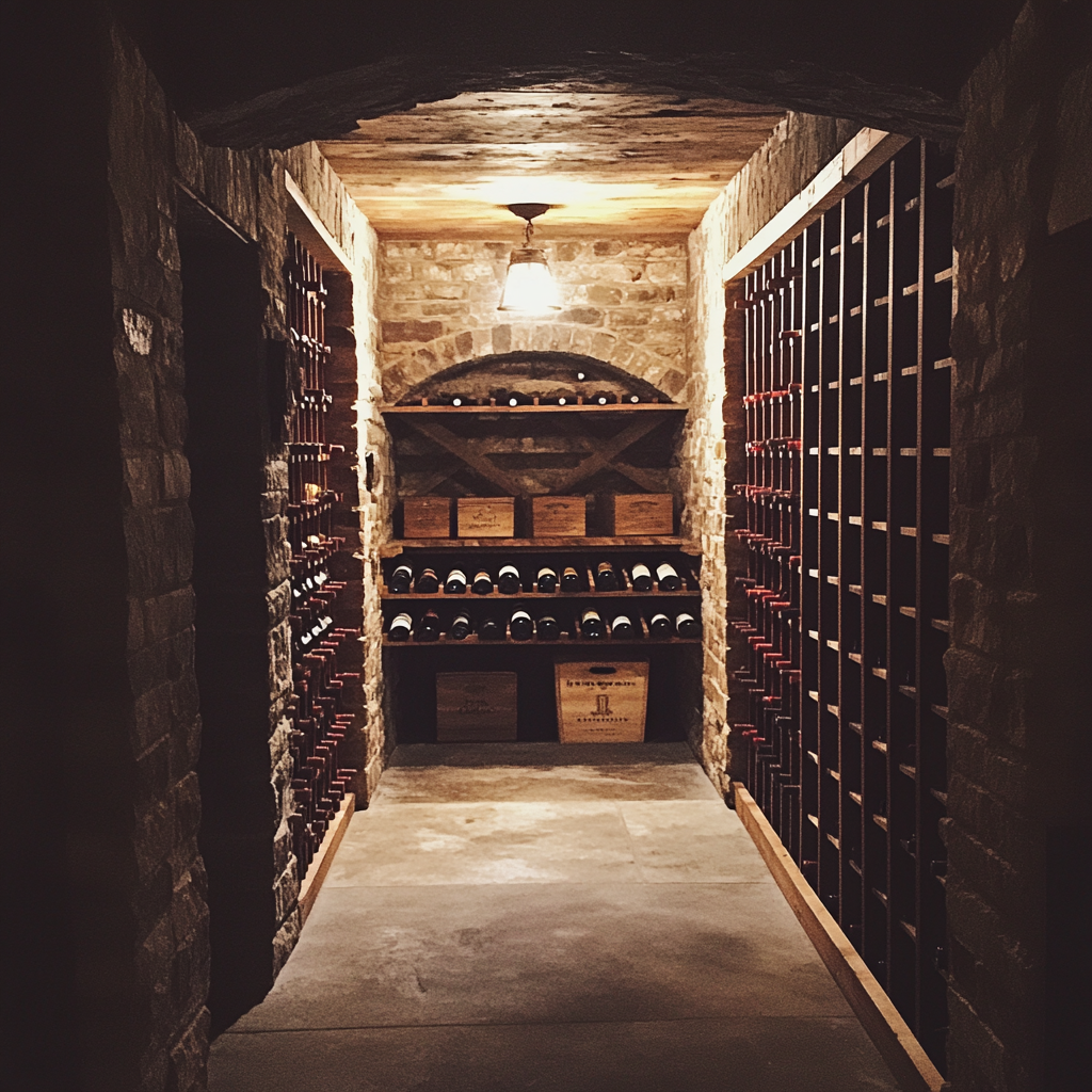 A wine cellar | Source: Midjourney