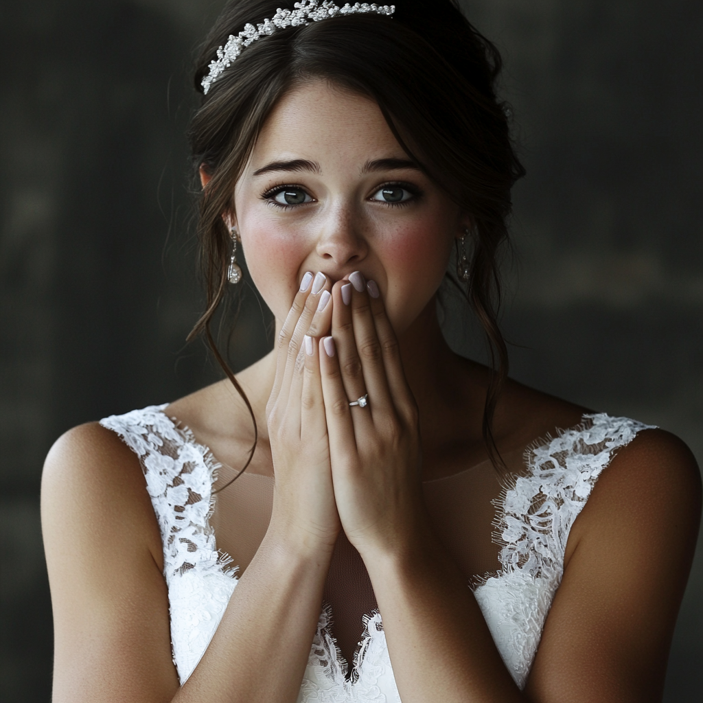 A stunned bride | Source: Midjourney