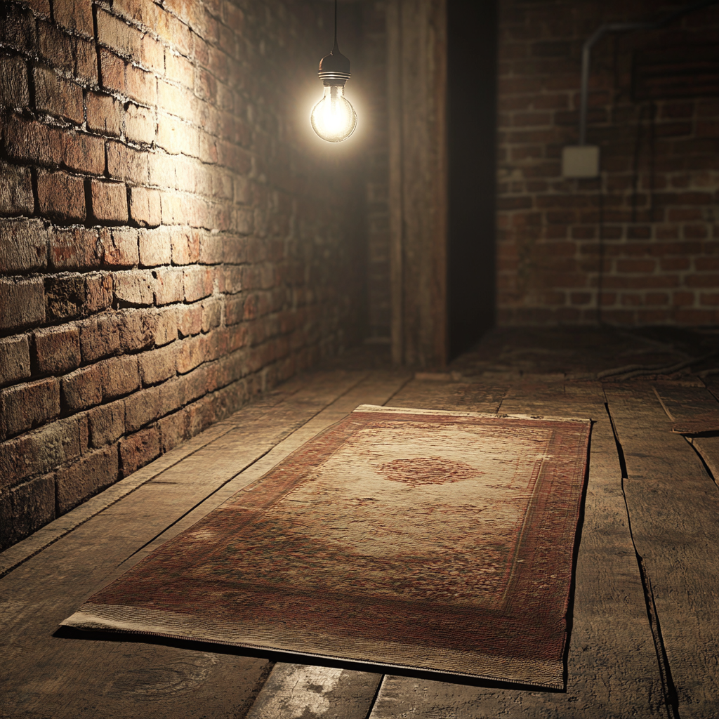 A rug on a wooden floor | Source: Midjourney