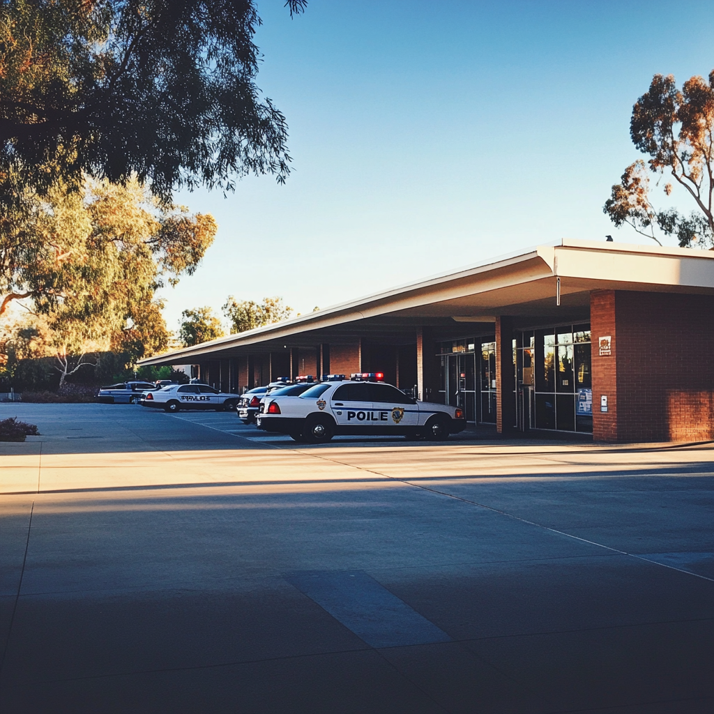 The exterior of a police station | Source: Midjourney