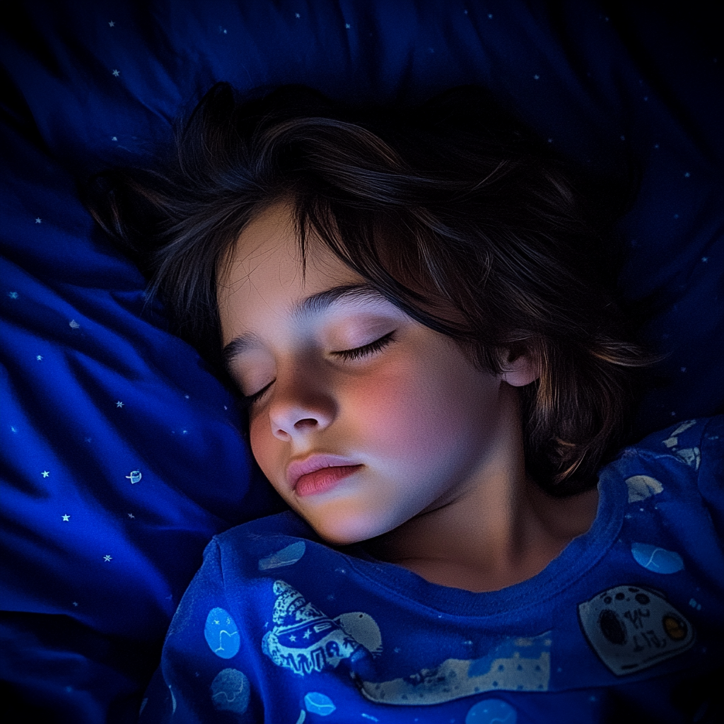 A sleeping little boy | Source: Midjourney