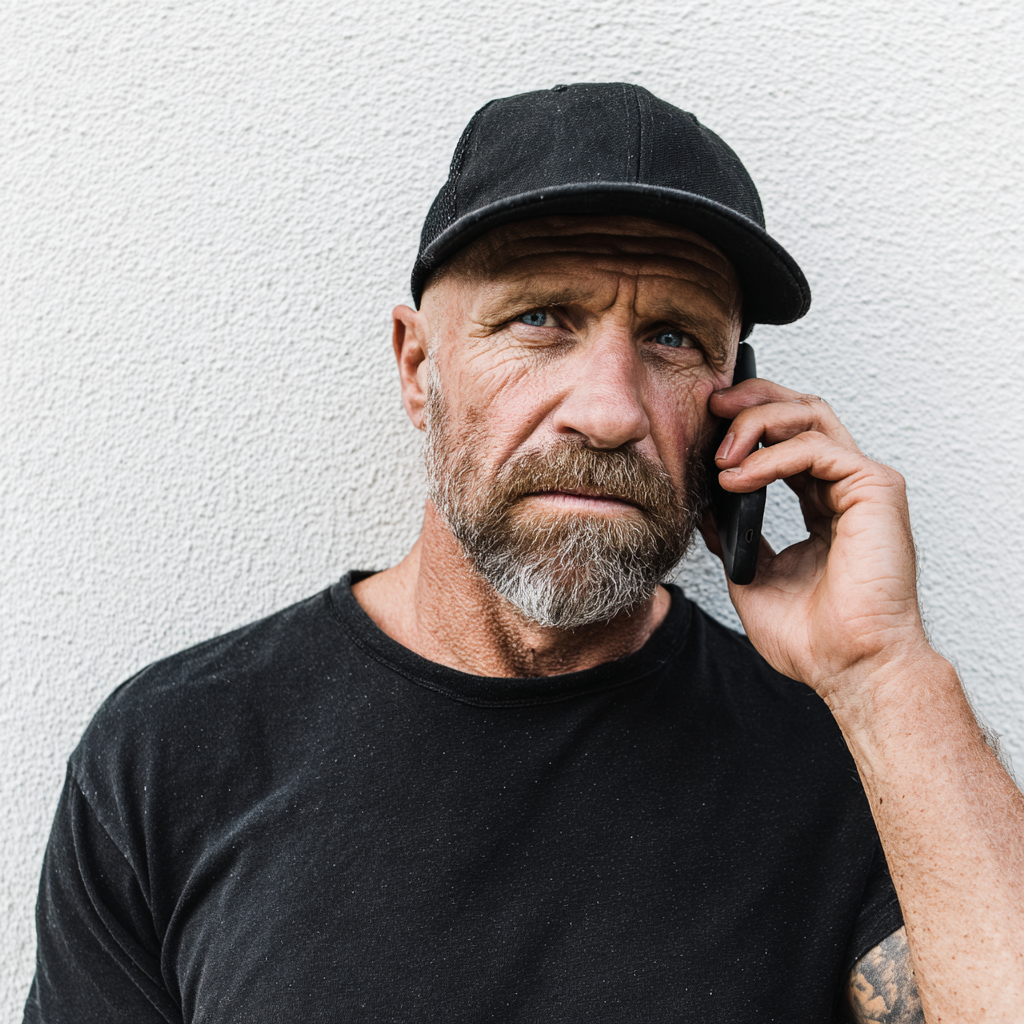 A man wearing a black cap | Source: Midjourney