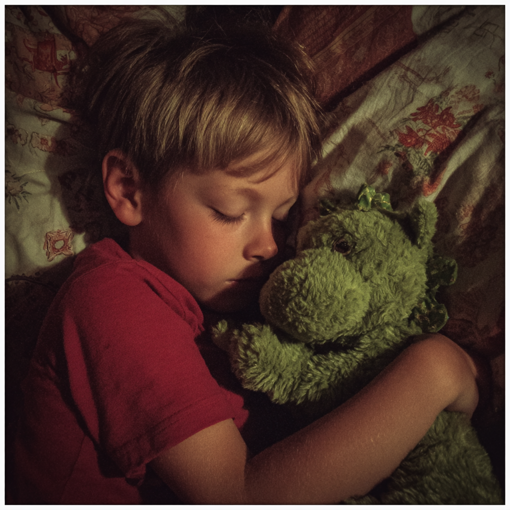A sleeping little boy | Source: Midjourney
