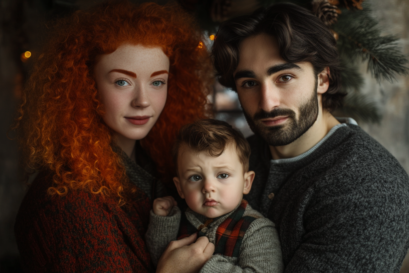 A family Christmas photo | Source: Midjourney