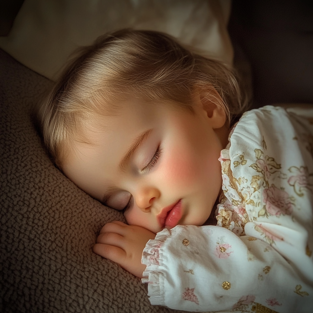 A sleeping baby girl | Source: Midjourney