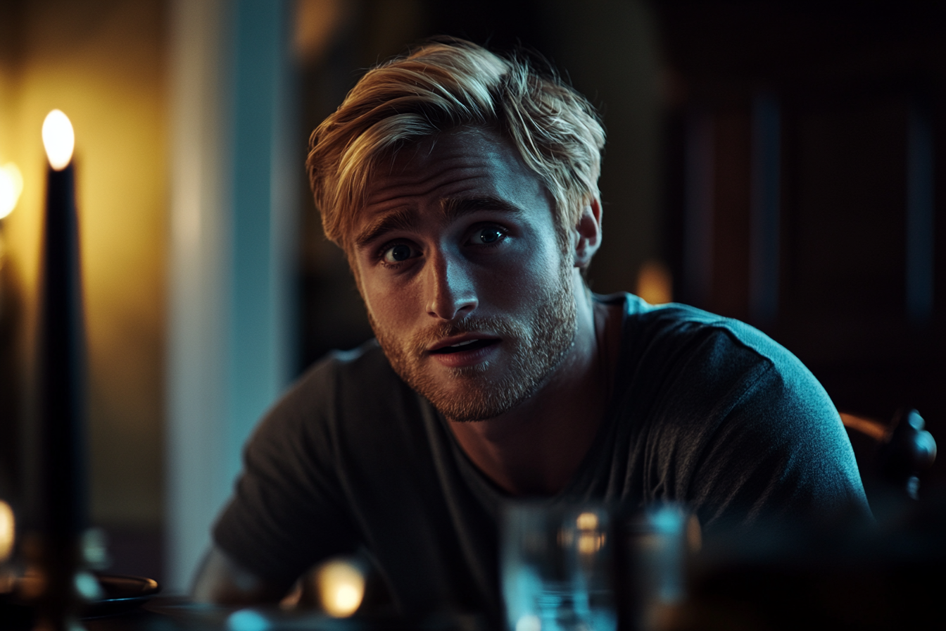 A man sitting at the dining table | Source: Midjourney