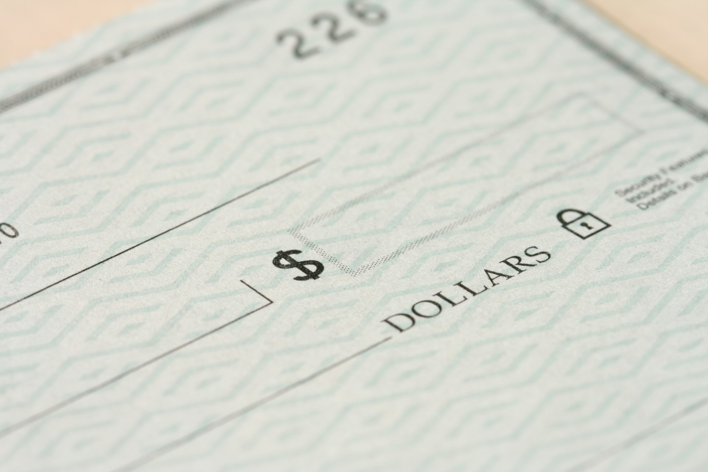 A closeup shot of a bank check | Source: Unsplash