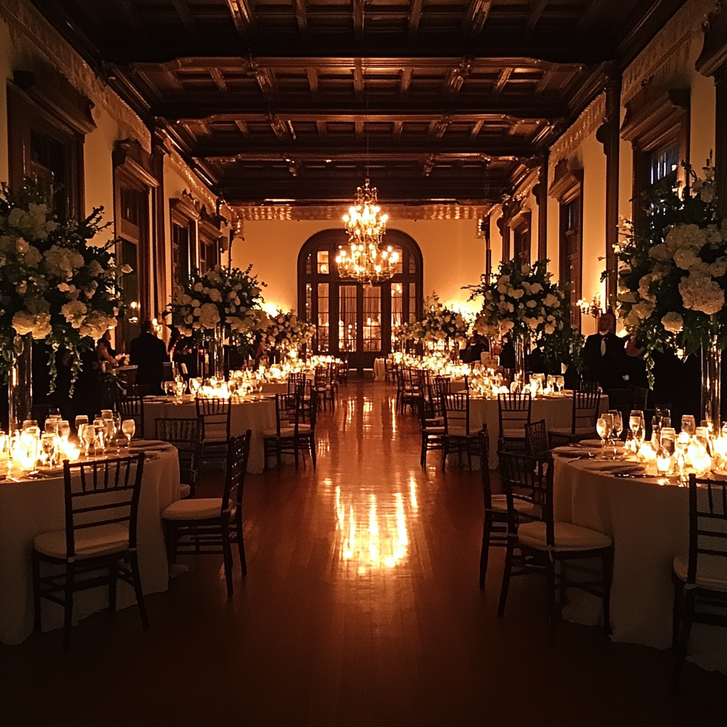 A beautiful wedding reception hall | Source: Midjourney