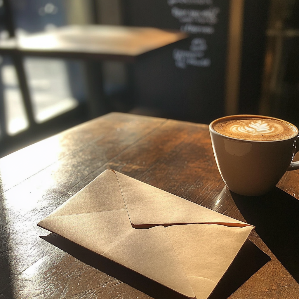 An envelope on a table | Source: Midjourney