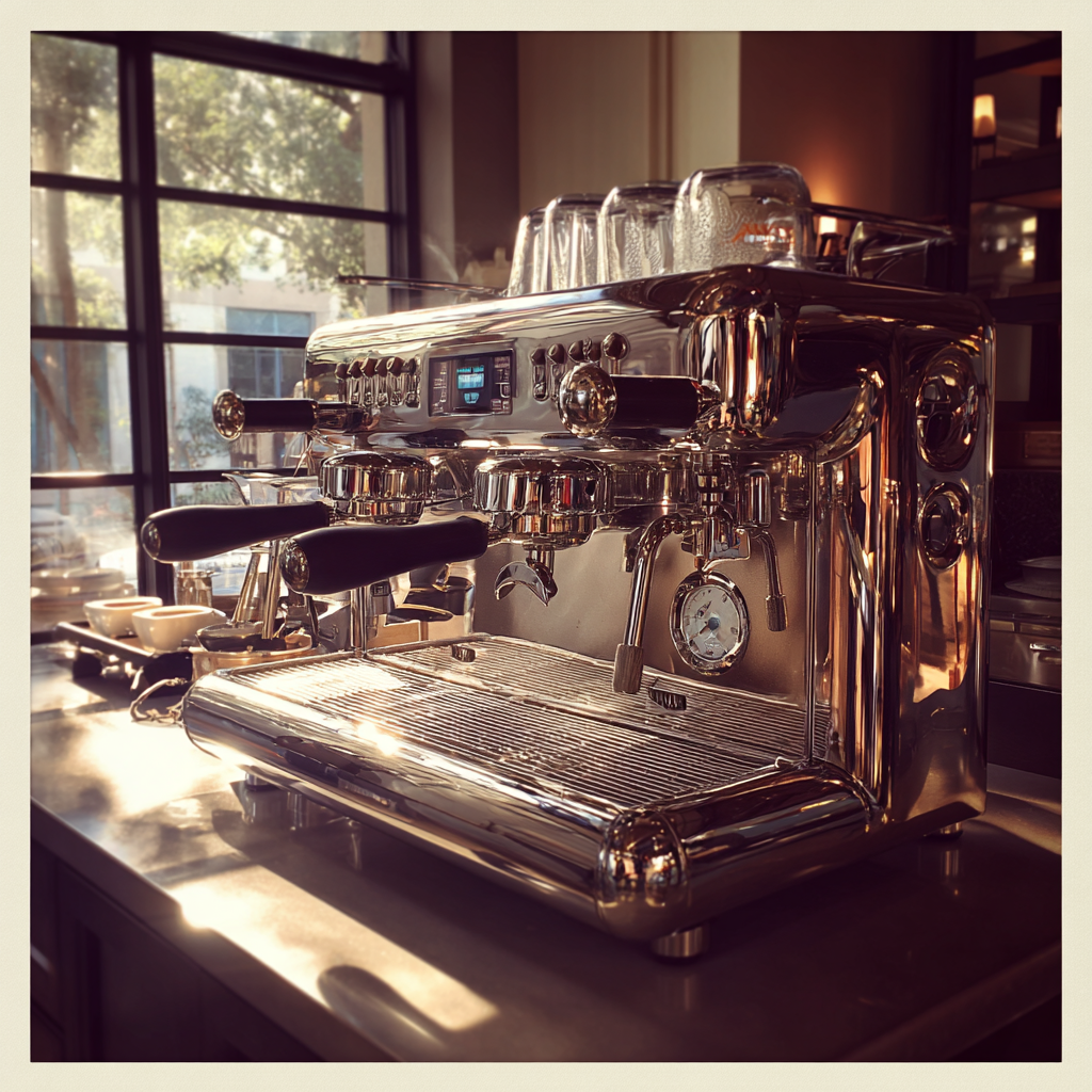 A fancy espresso machine | Source: Midjourney