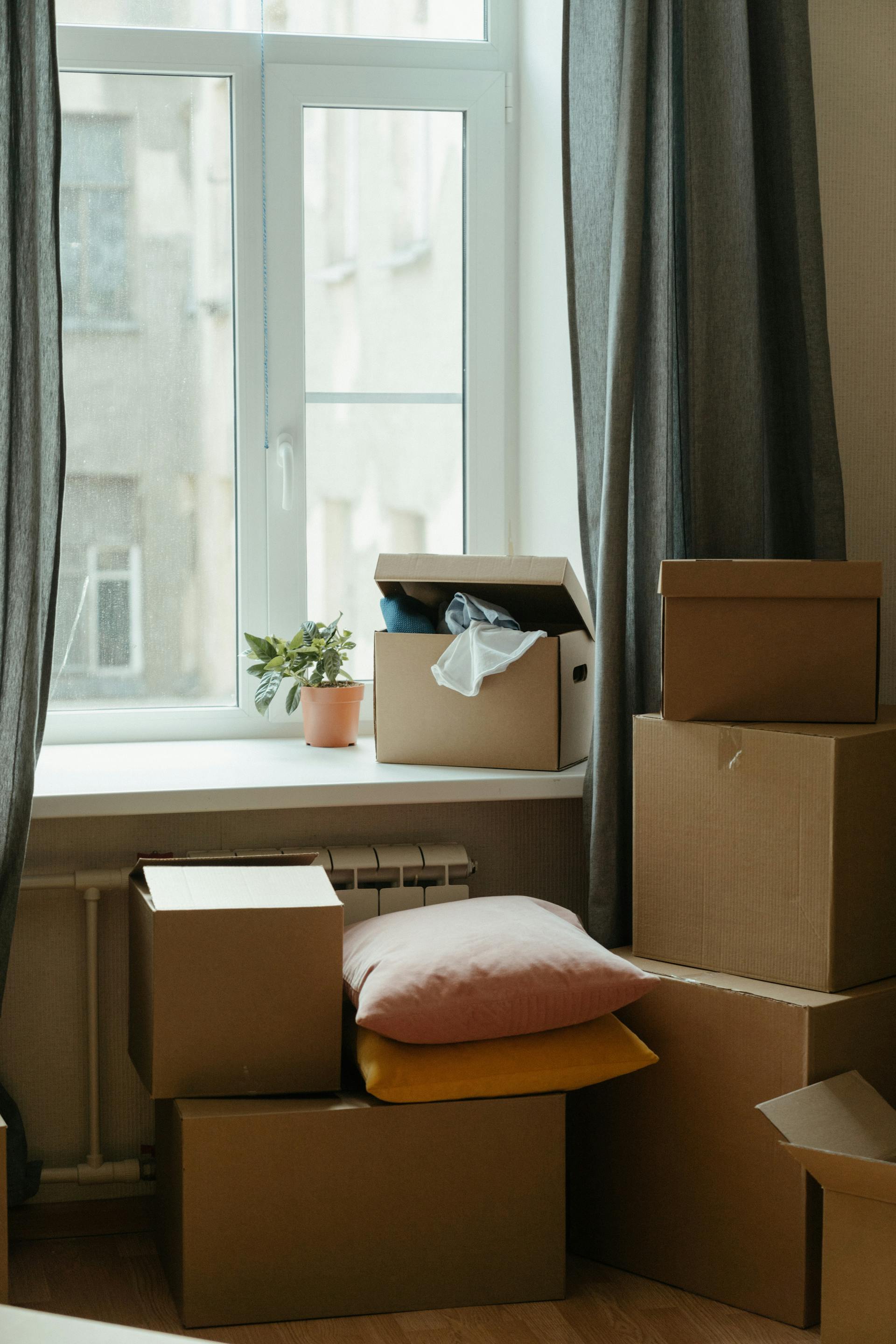 Cajas en una casa | Fuente: Pexels