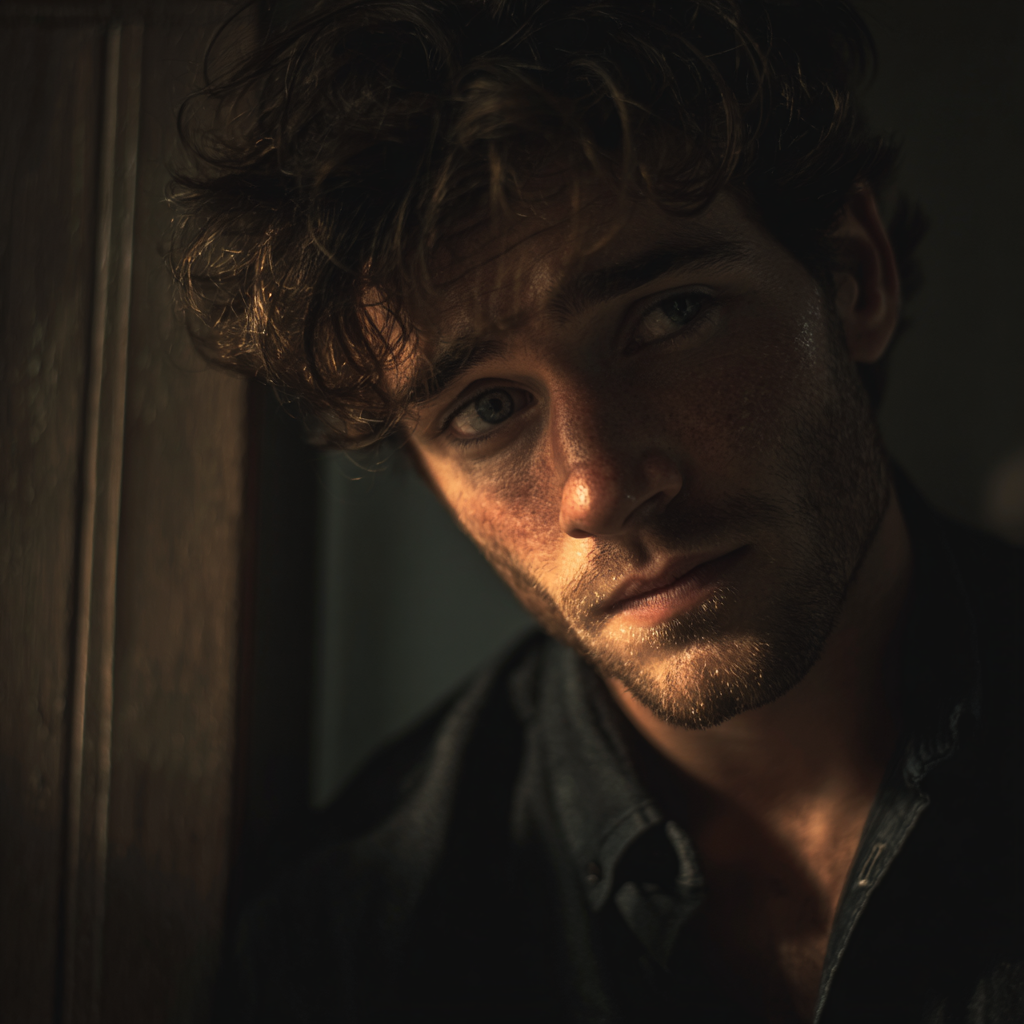 A man looking calm and guilty | Source: Midjourney