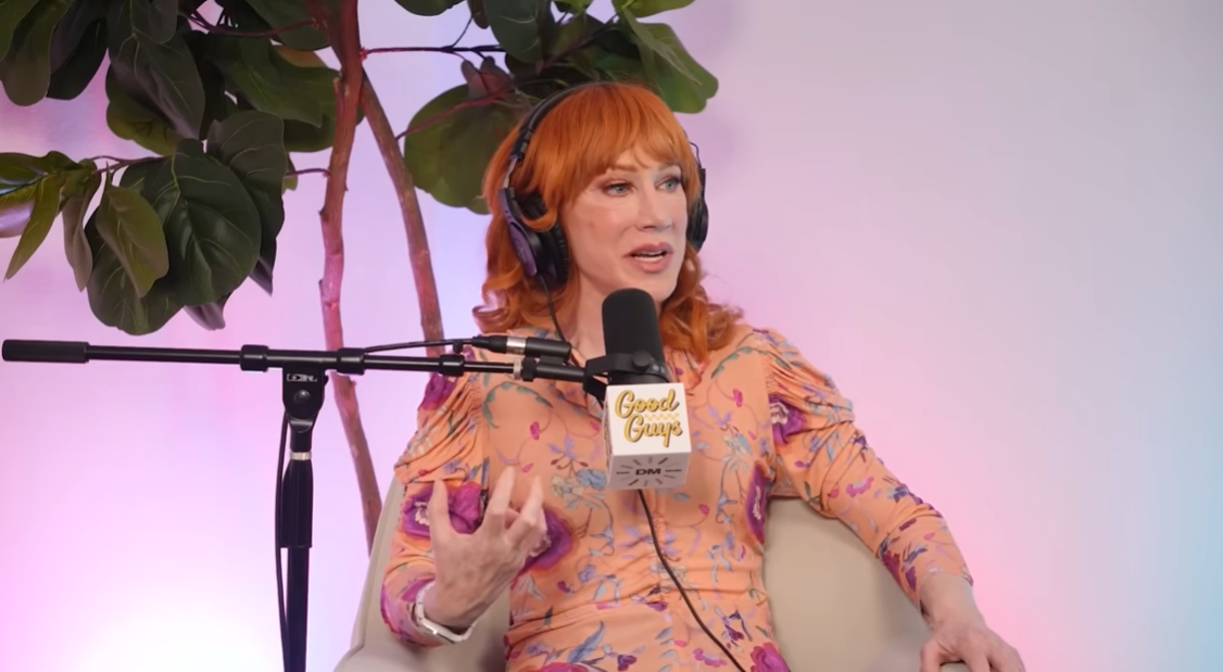 Kathy Griffin speaks during her appearance on the "Good Guys" podcast, in an episode published November 10, 2025. | Source: YouTube/Josh Peck
