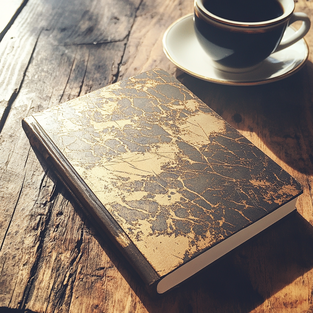 An old notebook on a table | Source: Midjourney