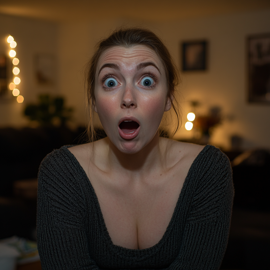 A shocked woman | Source: Midjourney