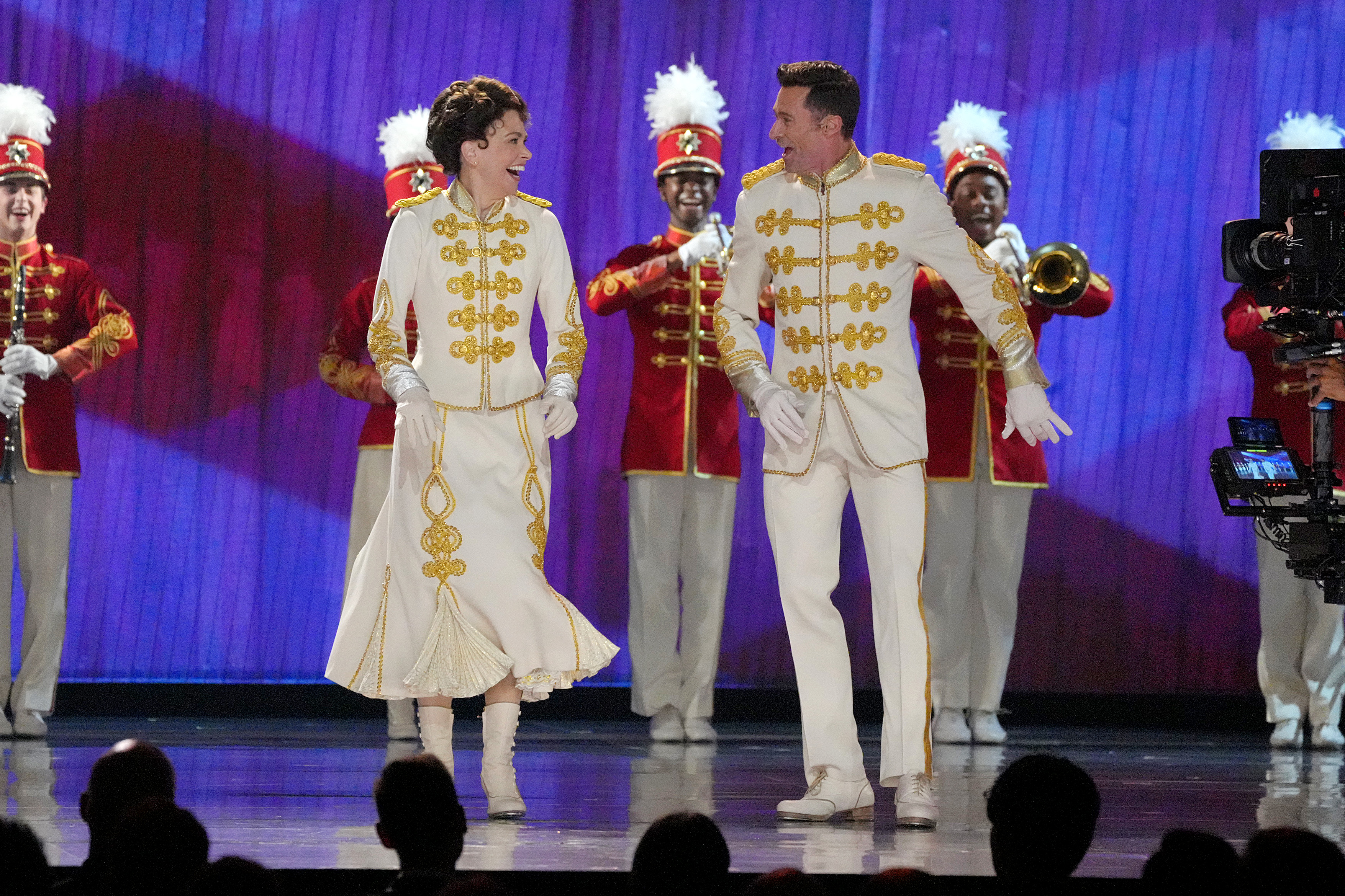 Hugh Jackman and Sutton Foster performing a number from "The Music Man" onstage during the 75th Annual Tony Awards at Radio City Music Hall on June 12, 2022 in New York City | Source: Getty Images