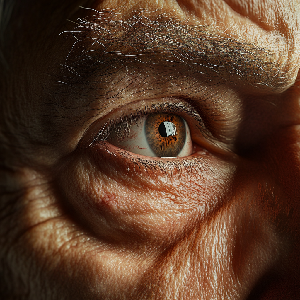 A close-up shot of a man's eye | Source: Midjourney