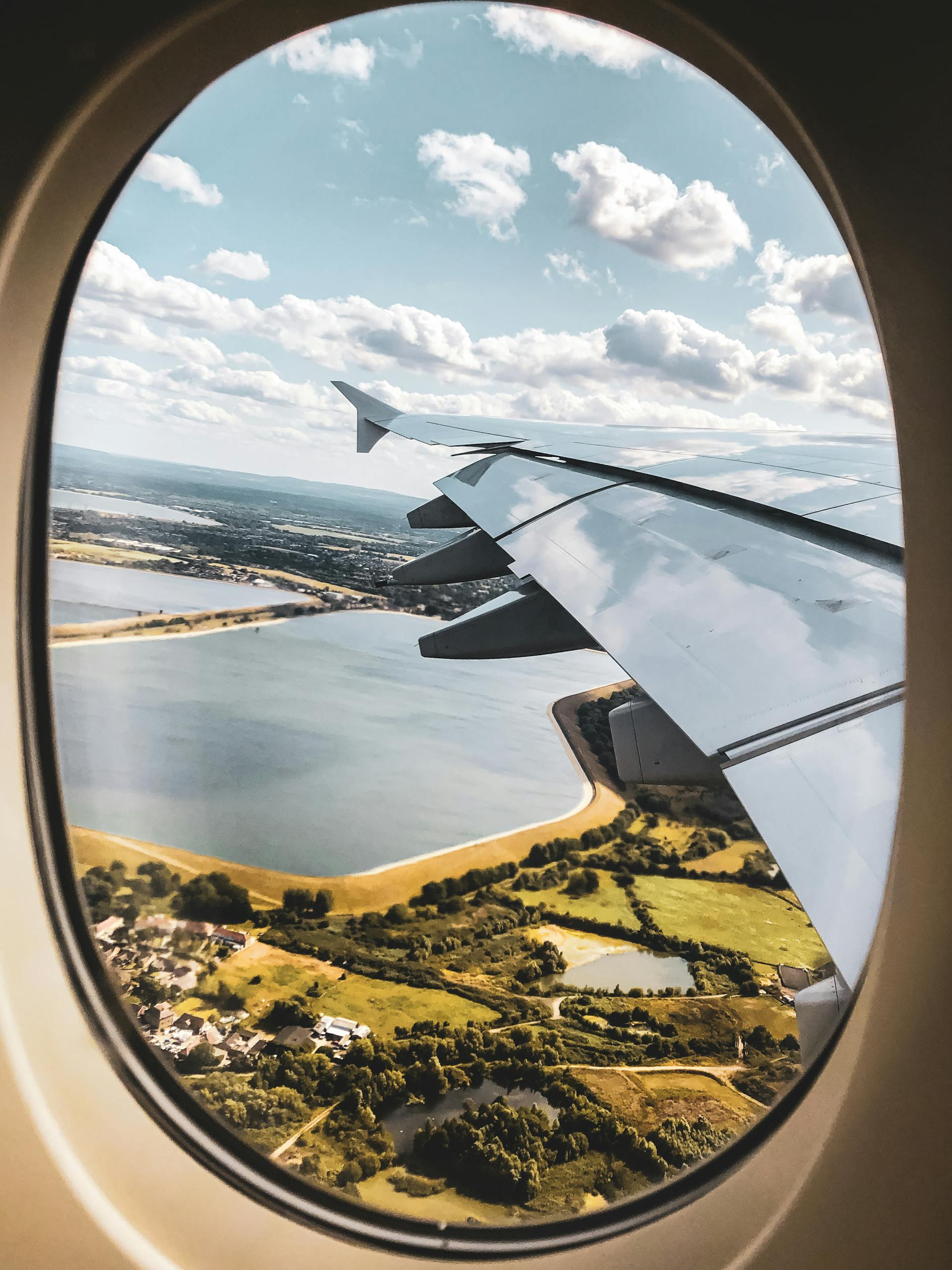 The view from an airplane window | Source: Pexels