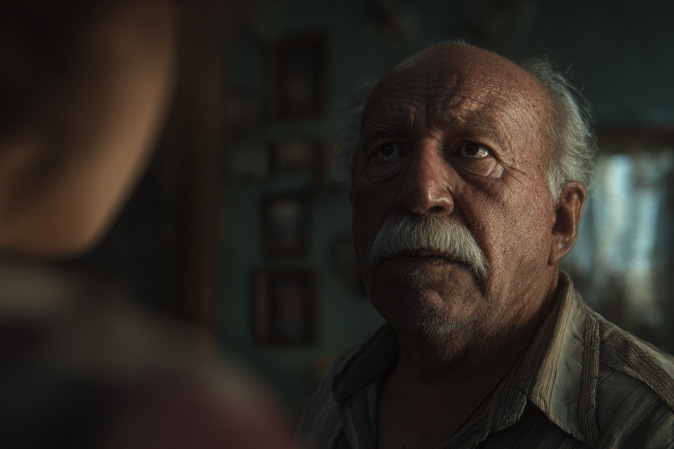 A man talking to his daughter | Source: Midjourney