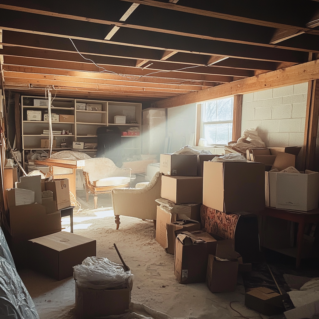 A dusty basement | Source: Midjourney