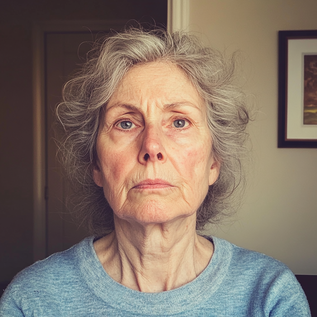 An upset older woman | Source: Midjourney