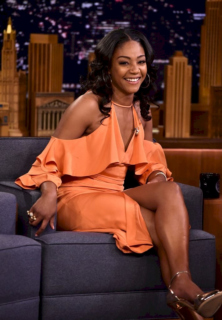 Tiffany Haddish Visits "The Tonight Show Starring Jimmy Fallon" at Rockefeller Center on April 5, 2018 in New York City. | Photo by Theo Wargo/Getty Images for NBC)