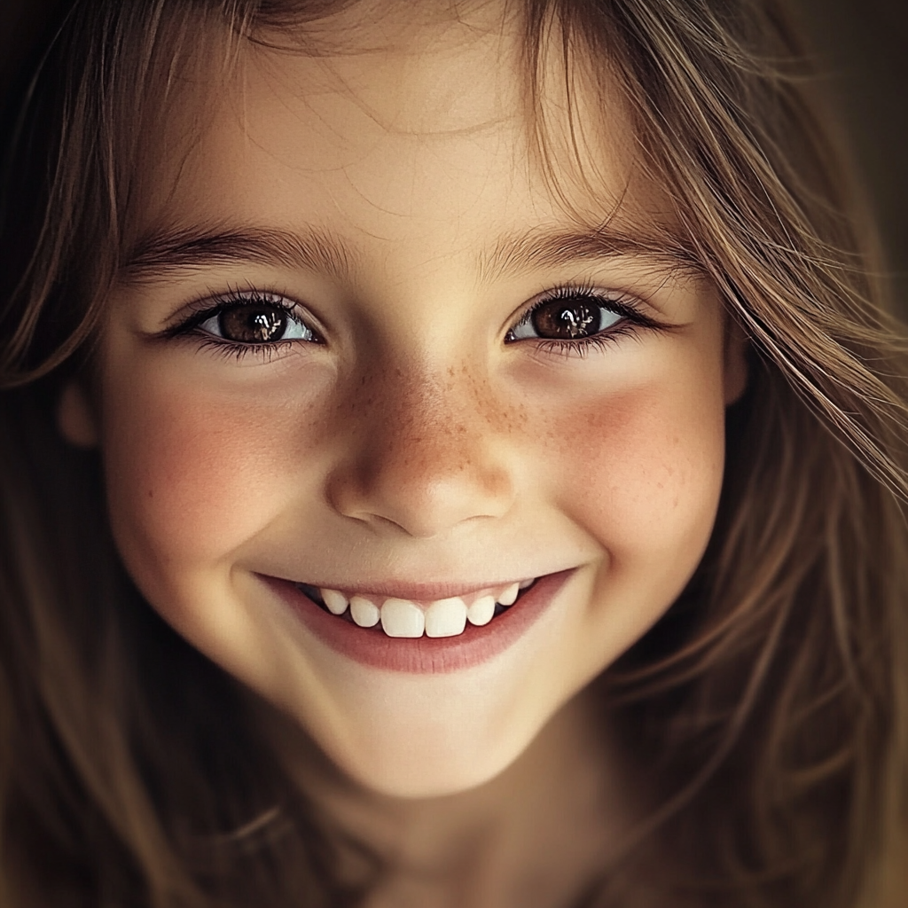 A smiling little girl | Source: Midjourney