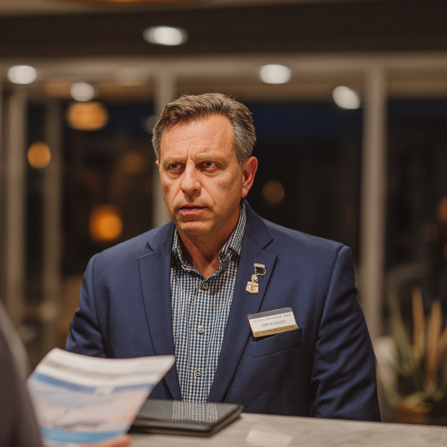 A hotel manager | Source: Midjourney