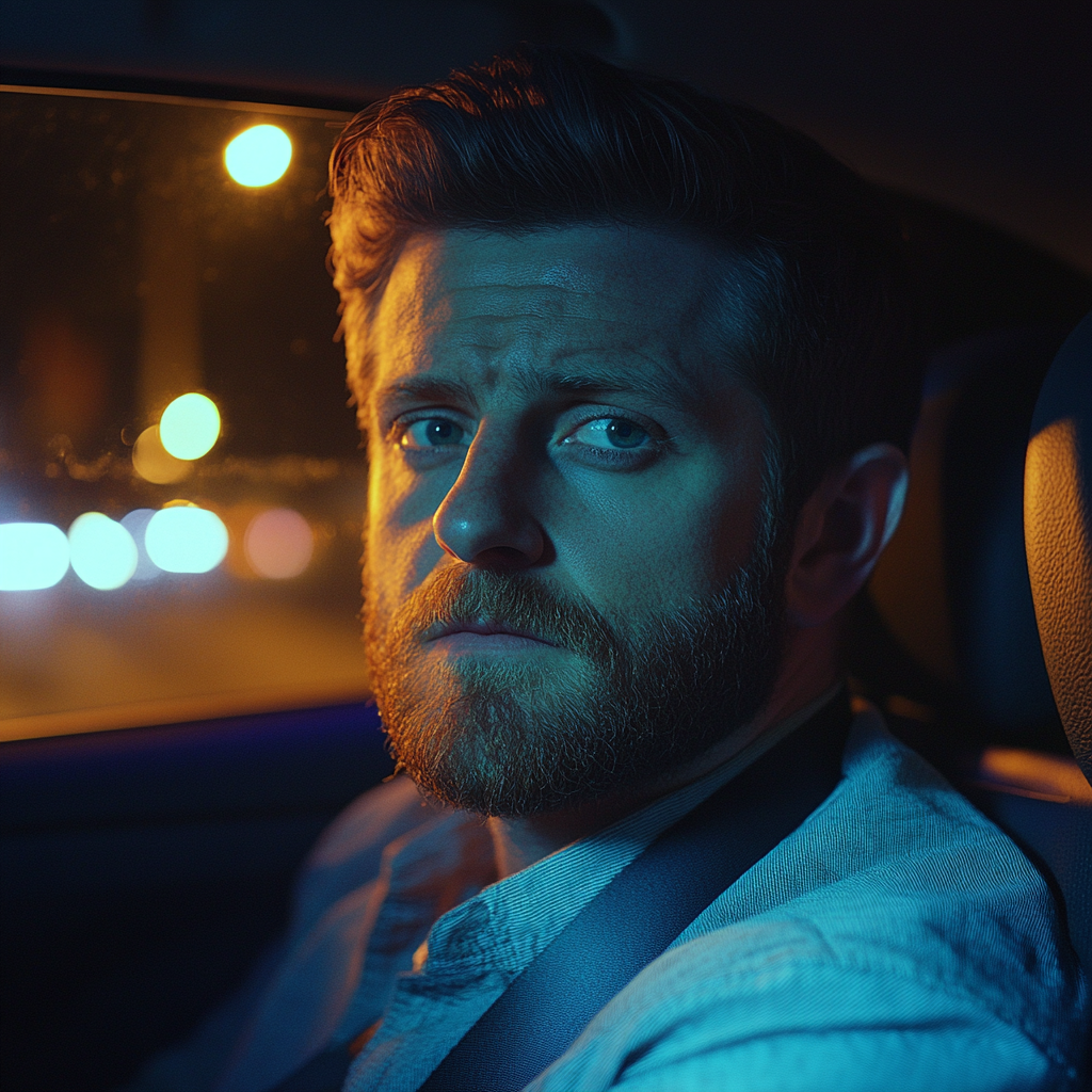 A man sitting in a car | Source: Midjourney