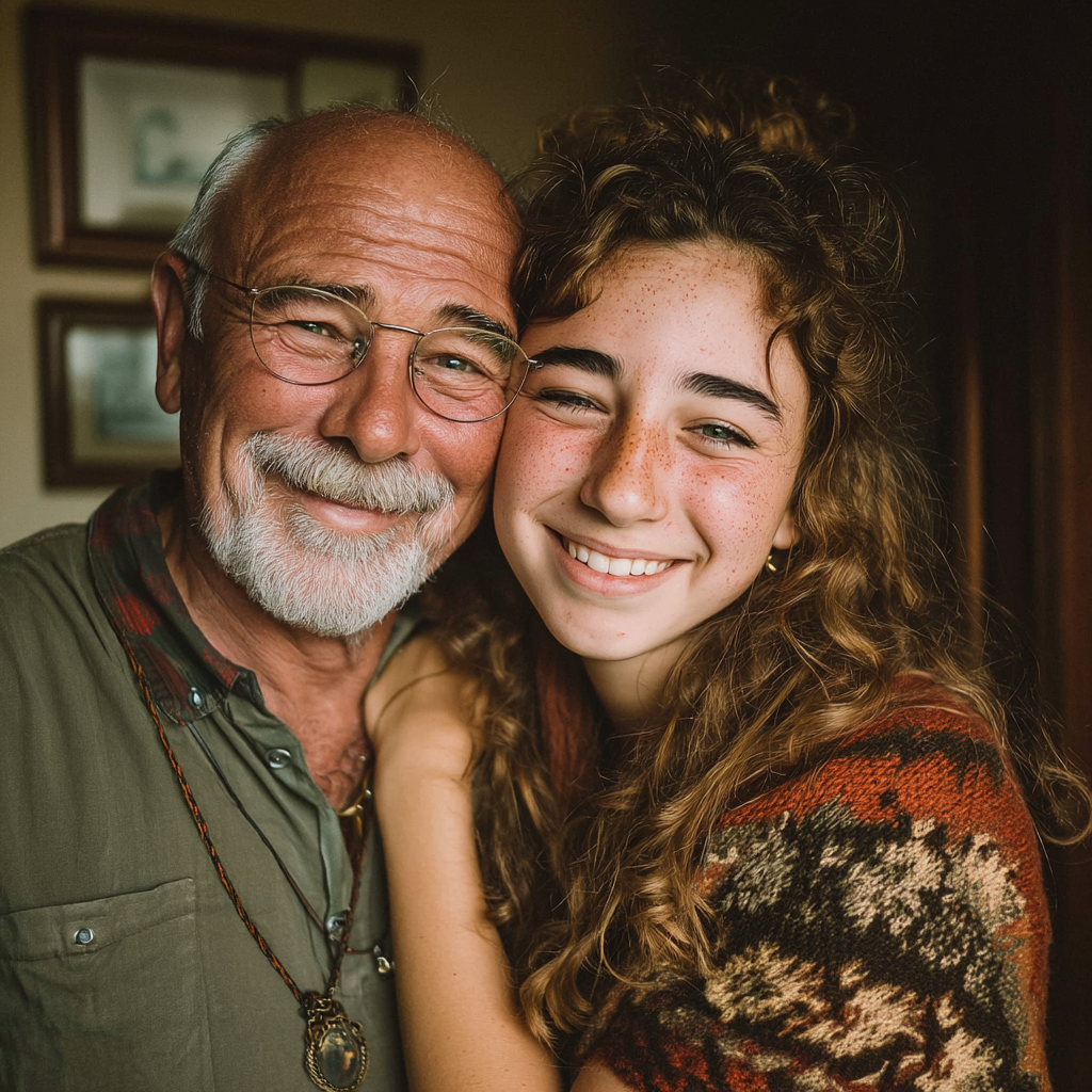 A happy grandfather and granddaughter | Source: Midjourney