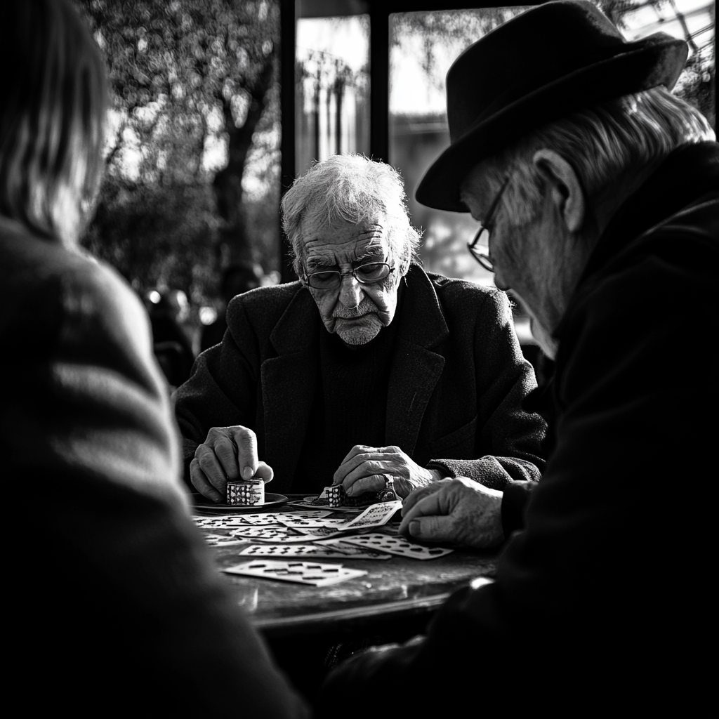 Elderly people sitting together | Source: Midjourney