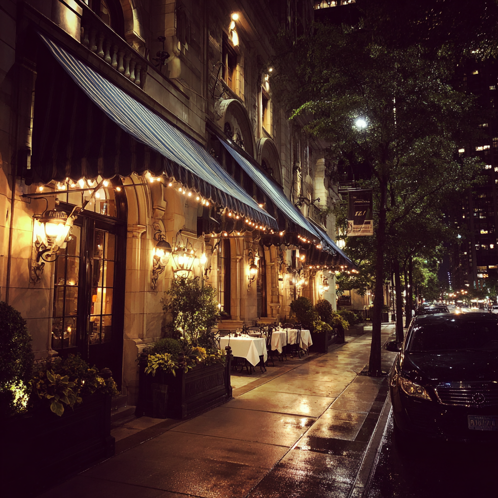 The exterior of a restaurant | Source: Midjourney