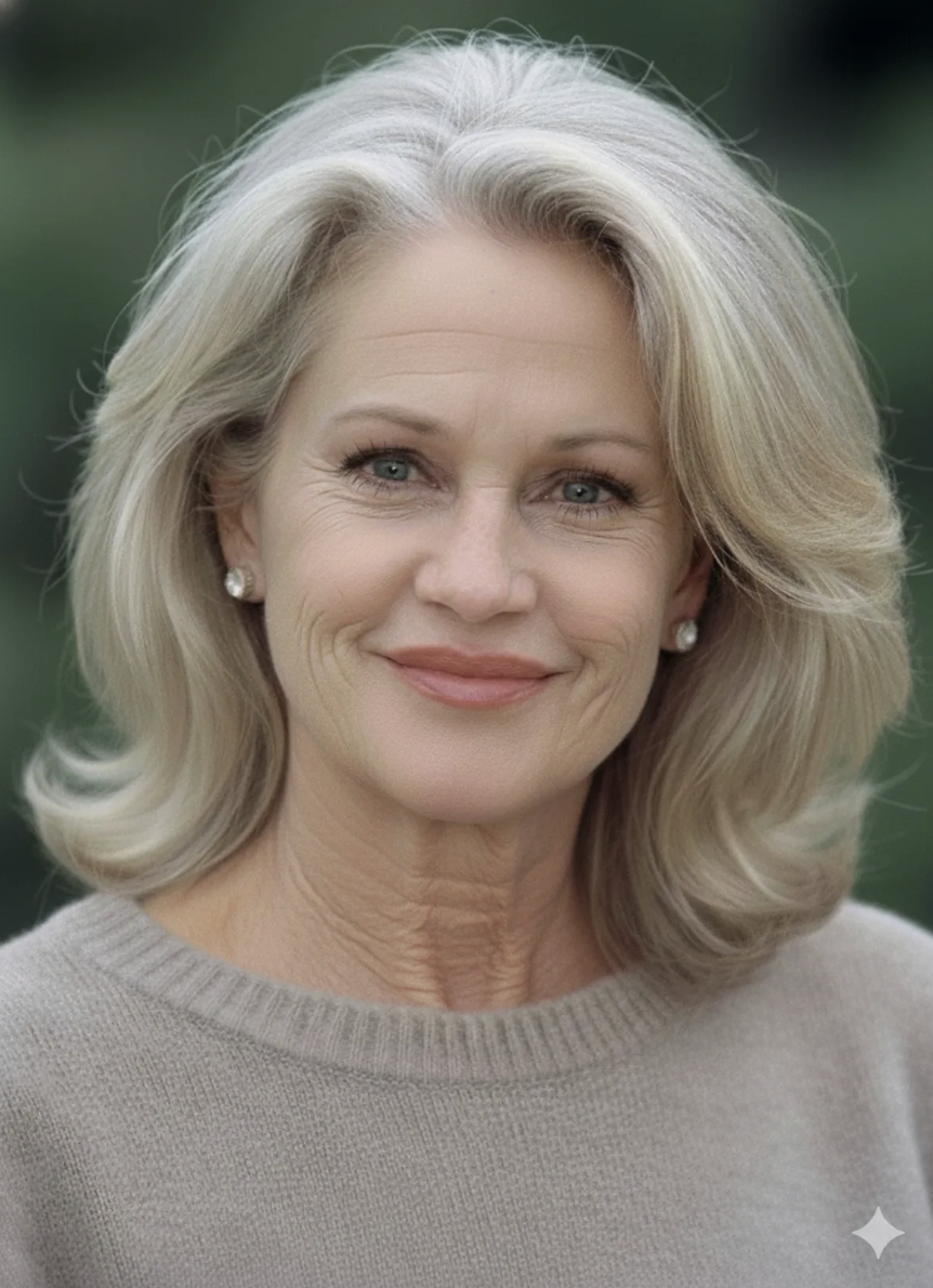Griffith said the new doctor began dissolving material that a previous doctor had put in. This AI rendering imagines a different aging path rather than reconstructing how she would have looked without cosmetic work. | Source: Gemini