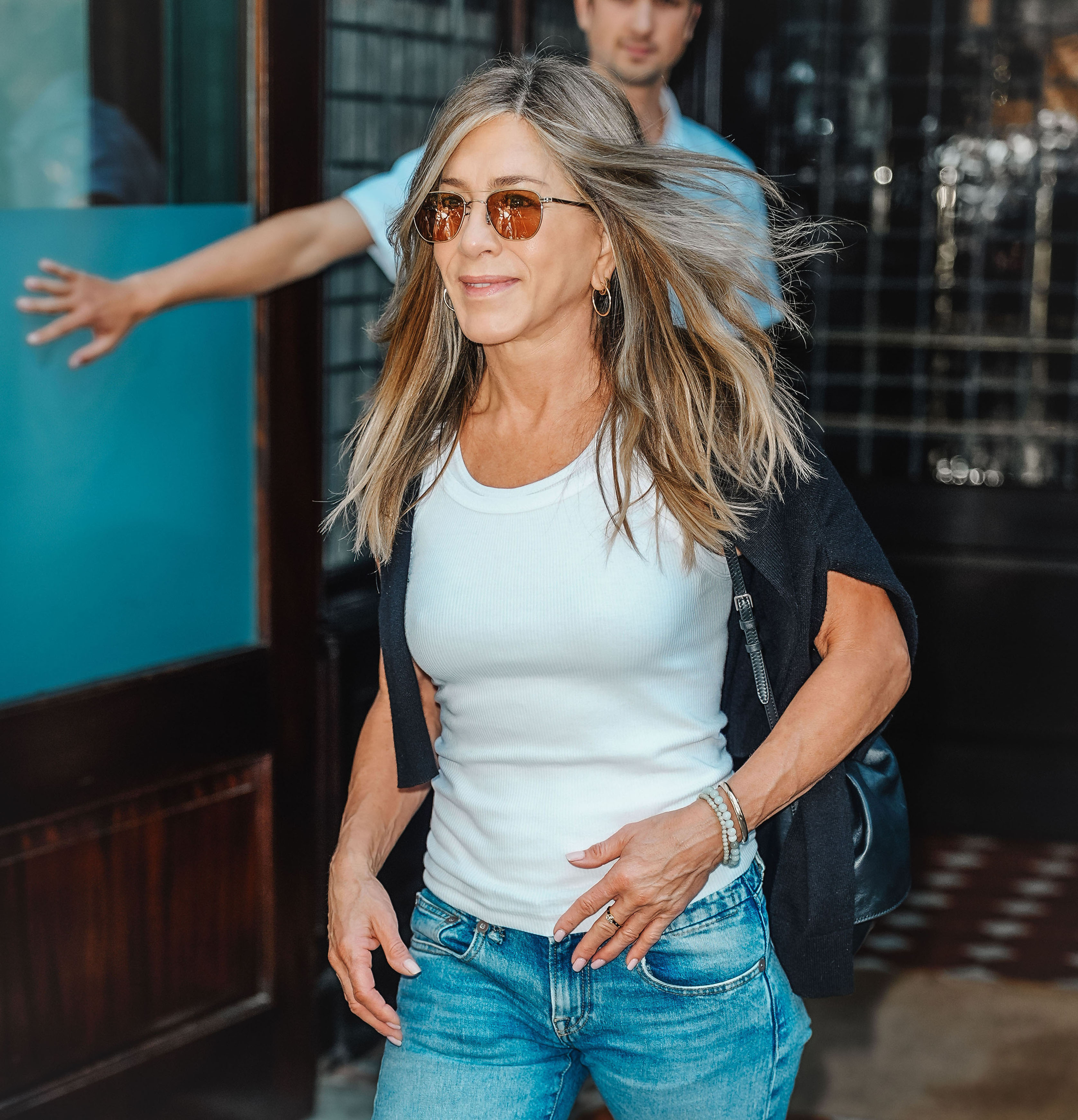 Jennifer Aniston is seen during New York Fashion Week on September 11, 2025 in New York City. | Source: Getty Images