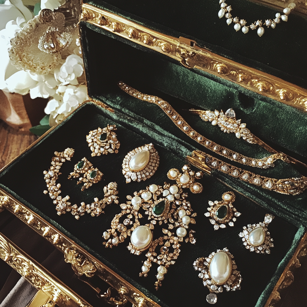 A woman's jewelry box | Source: Midjourney