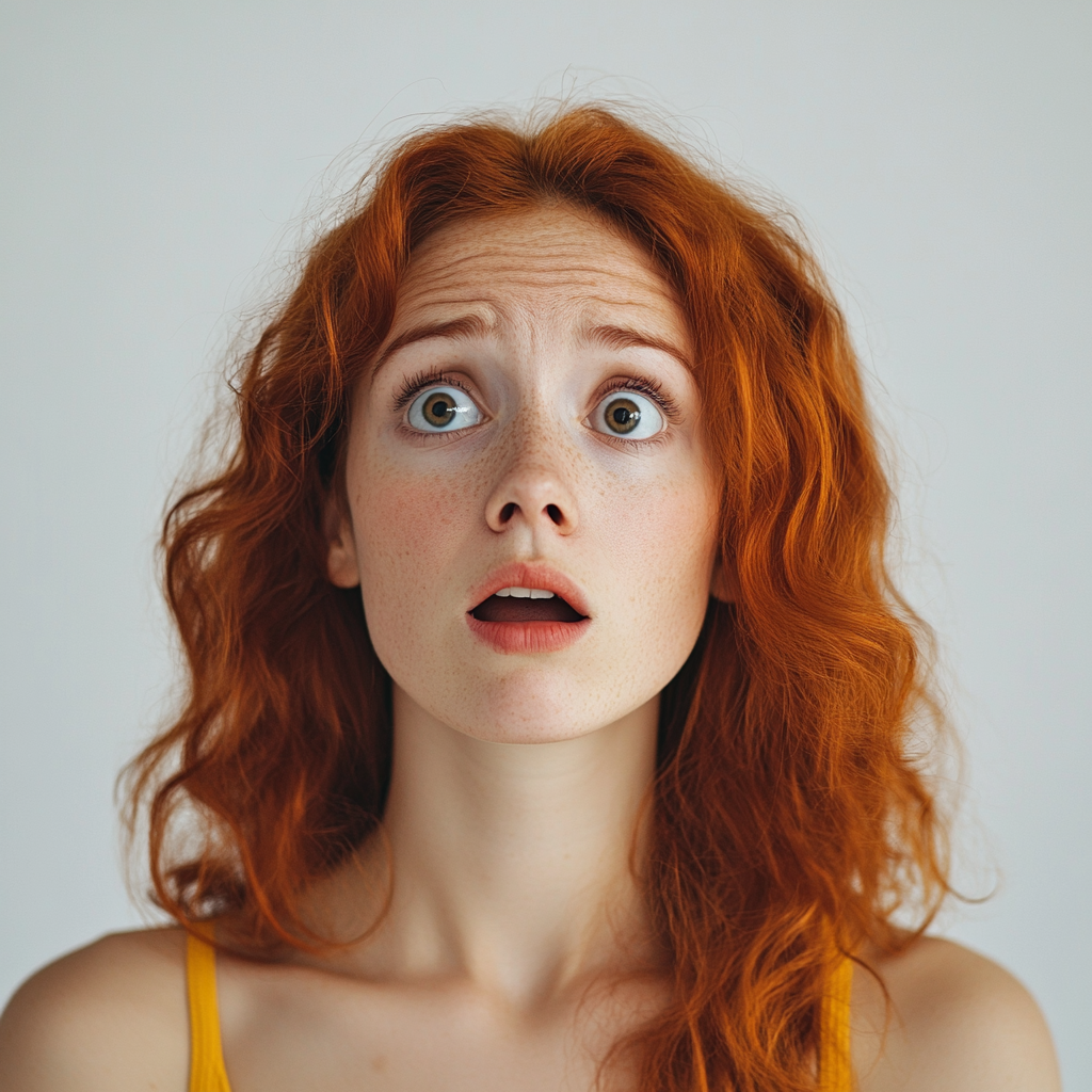 A shocked woman | Source: Midjourney