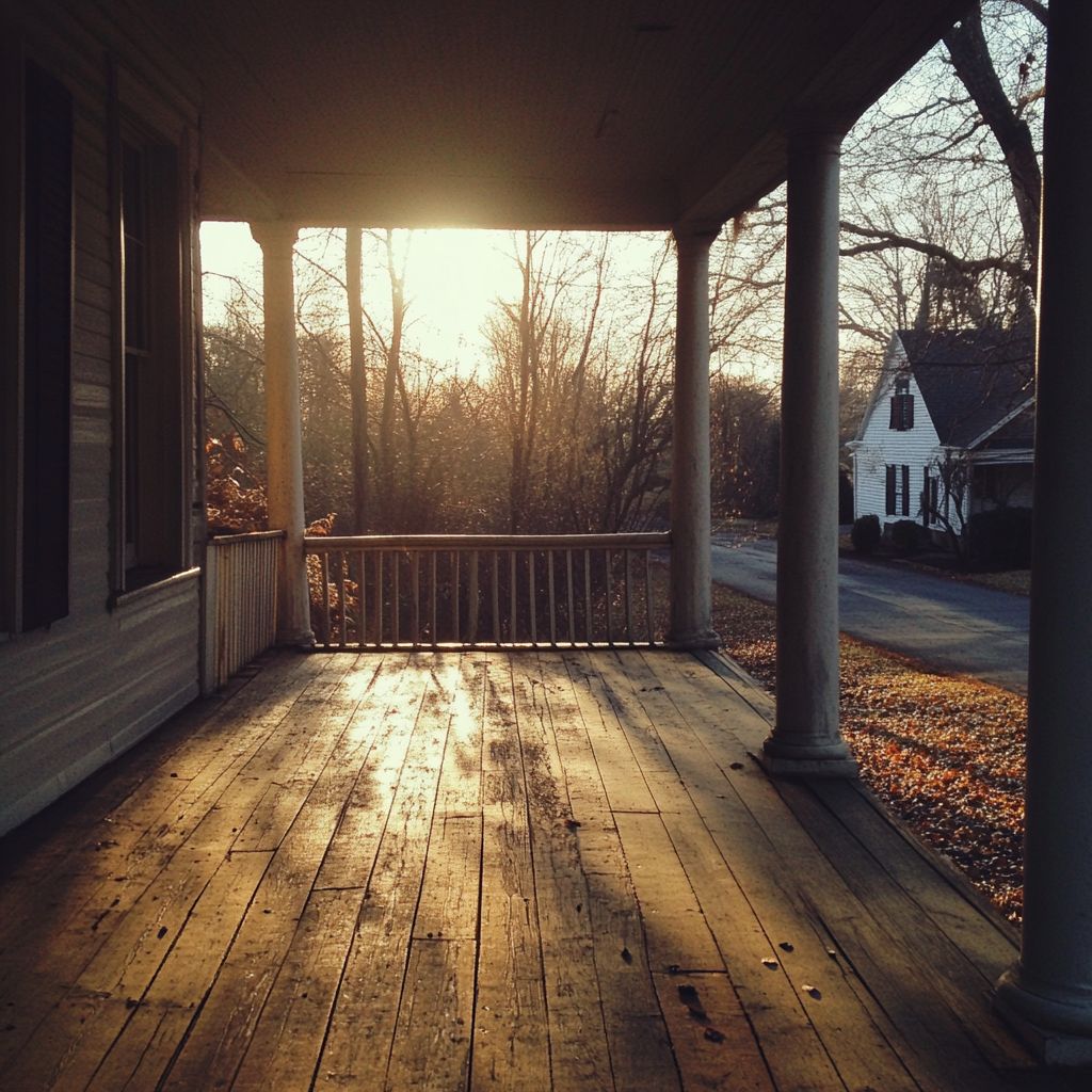 A stark porch | Source: Midjourney