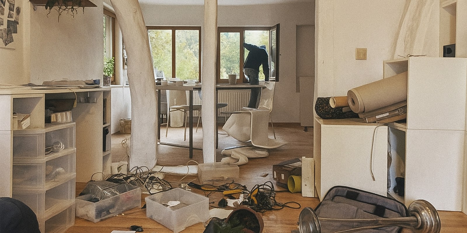 Chaotic apartment | Source: Sora