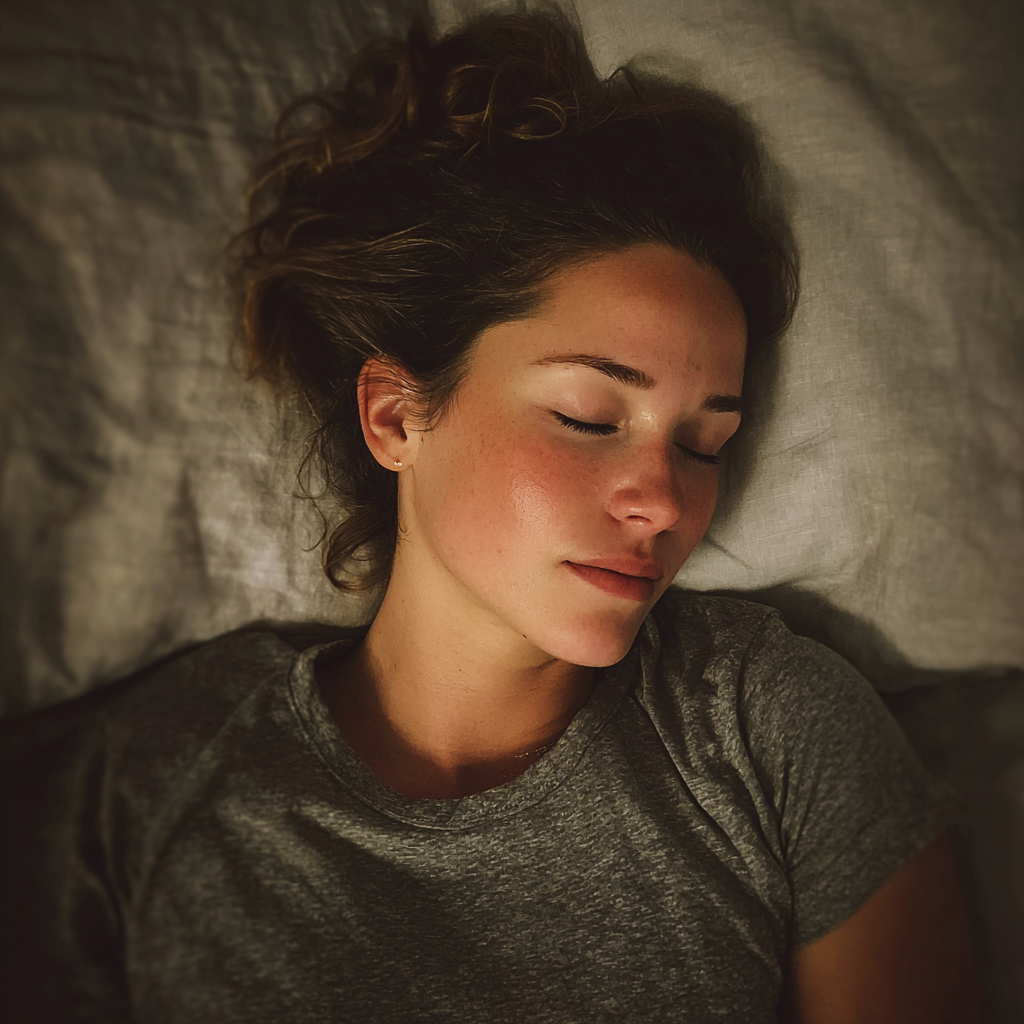 A woman sleeping peacefully | Source: Midjourney